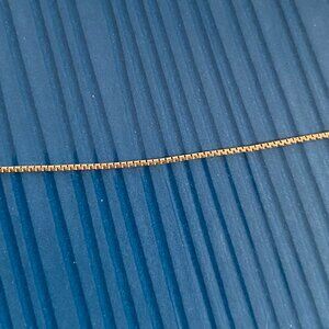 gold box chain anklet